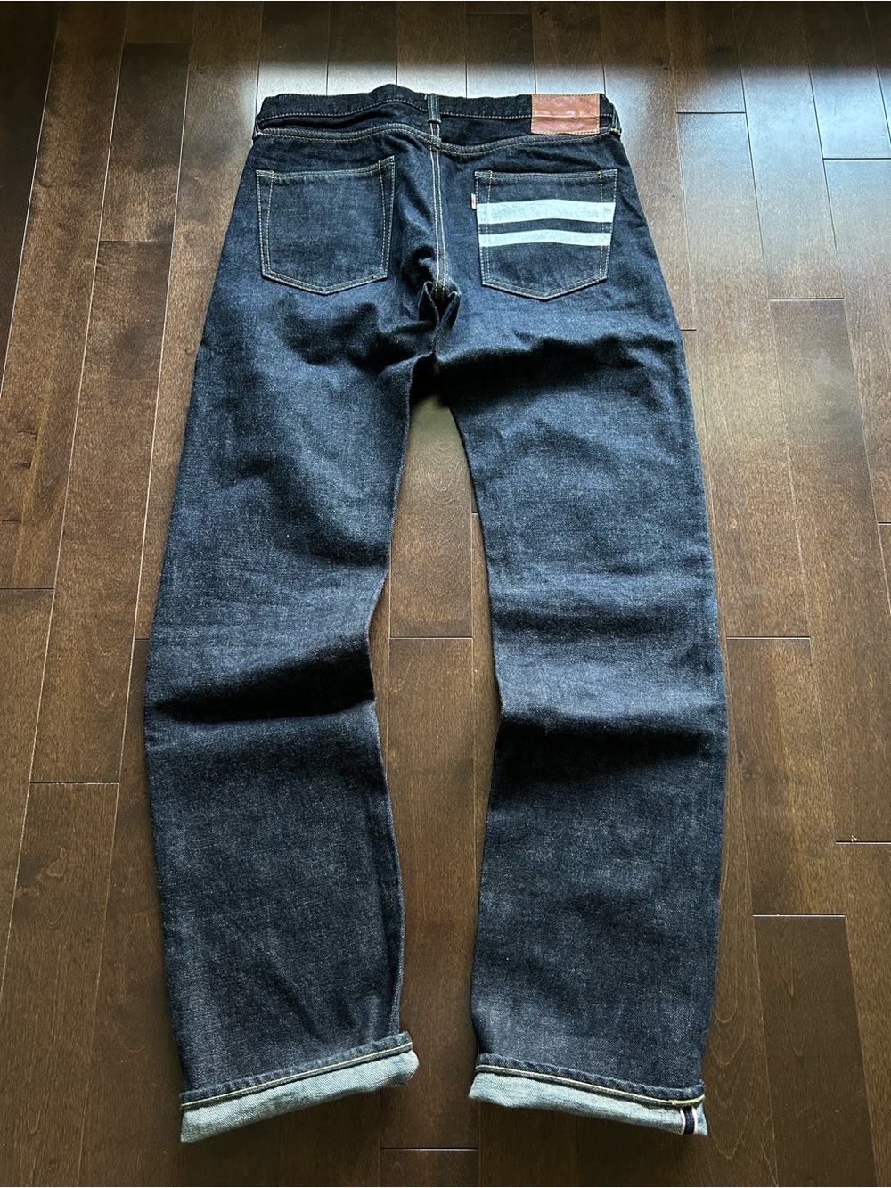 Momotaro Lot 0705SP Japanese Selvedge Raw Denim Indigo Straight Leg Jeans - Picture 9 of 15